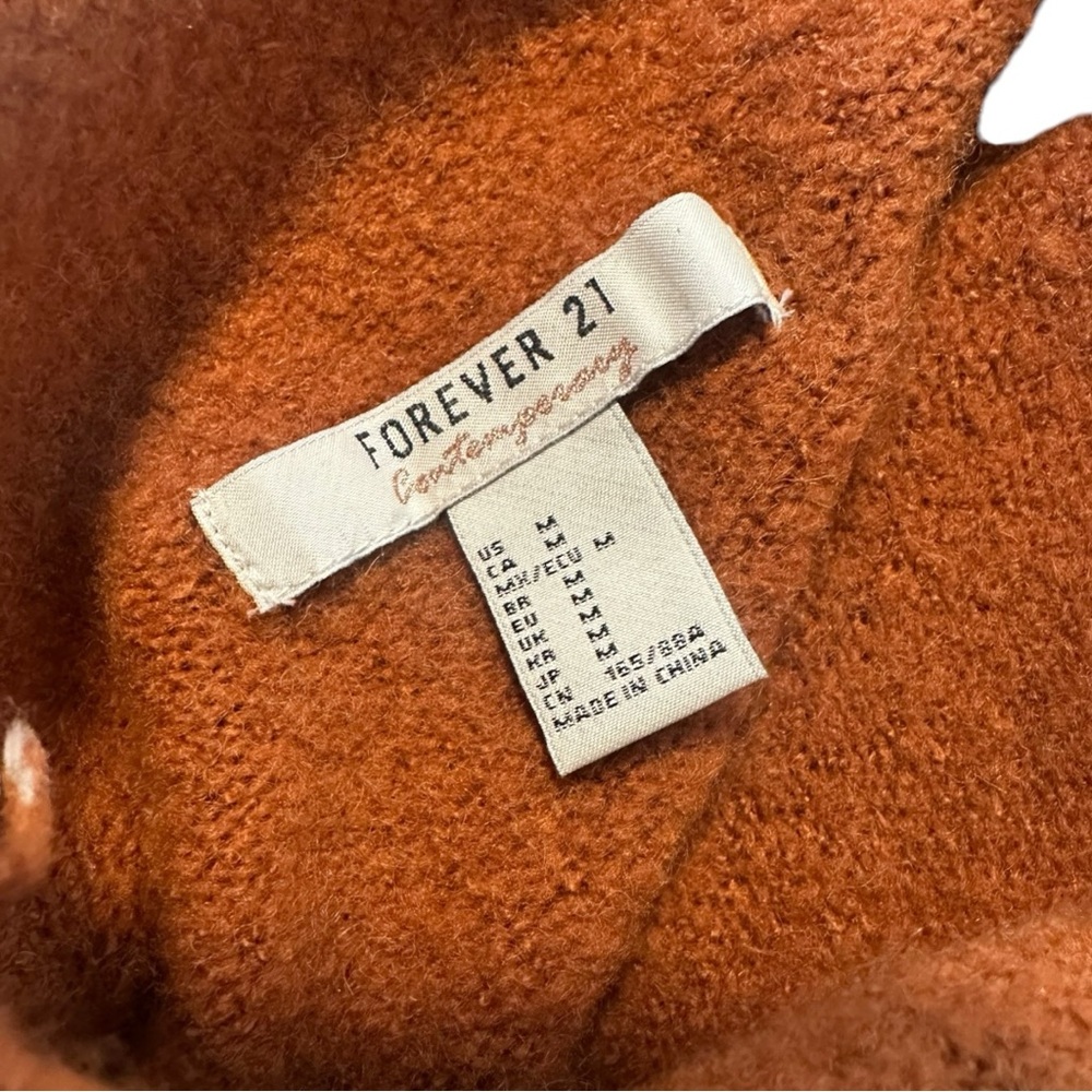 Rust-Orangeā Mock Neck Sweater - Picture 5 of 5